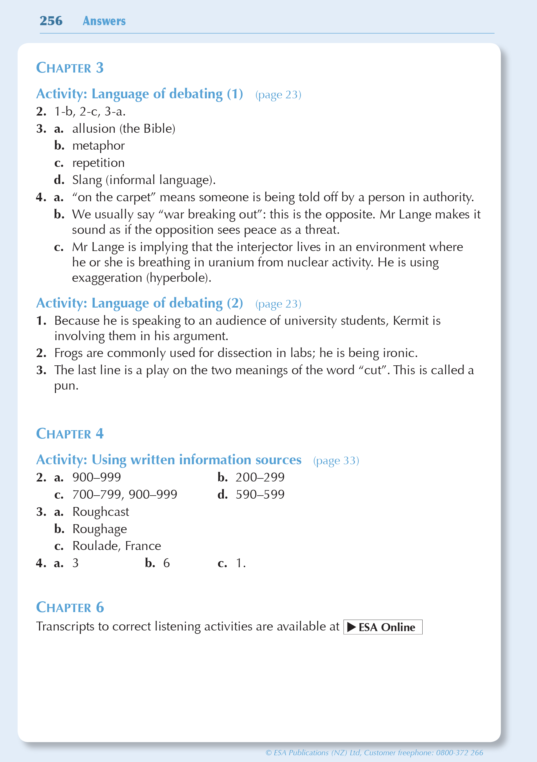 ESA Study Guide Year 9 English