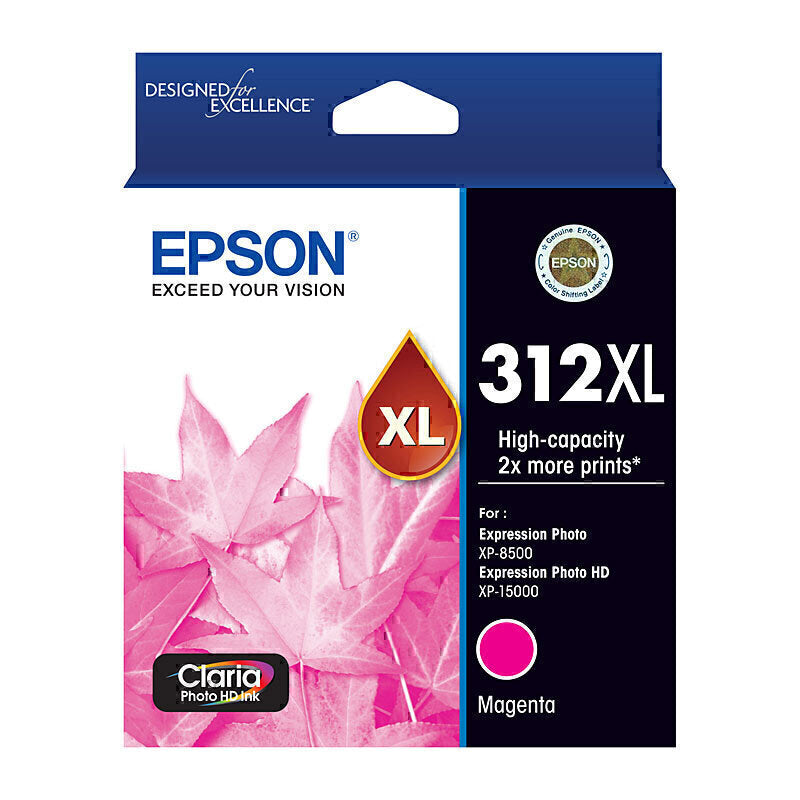 Epson 312XL Claria HD Photo Ink Cartridge Light Magenta