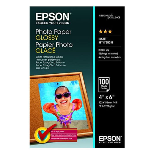 Epson 42548 Photo Paper Glossy 4" x 6" 200gsm 100 sheets