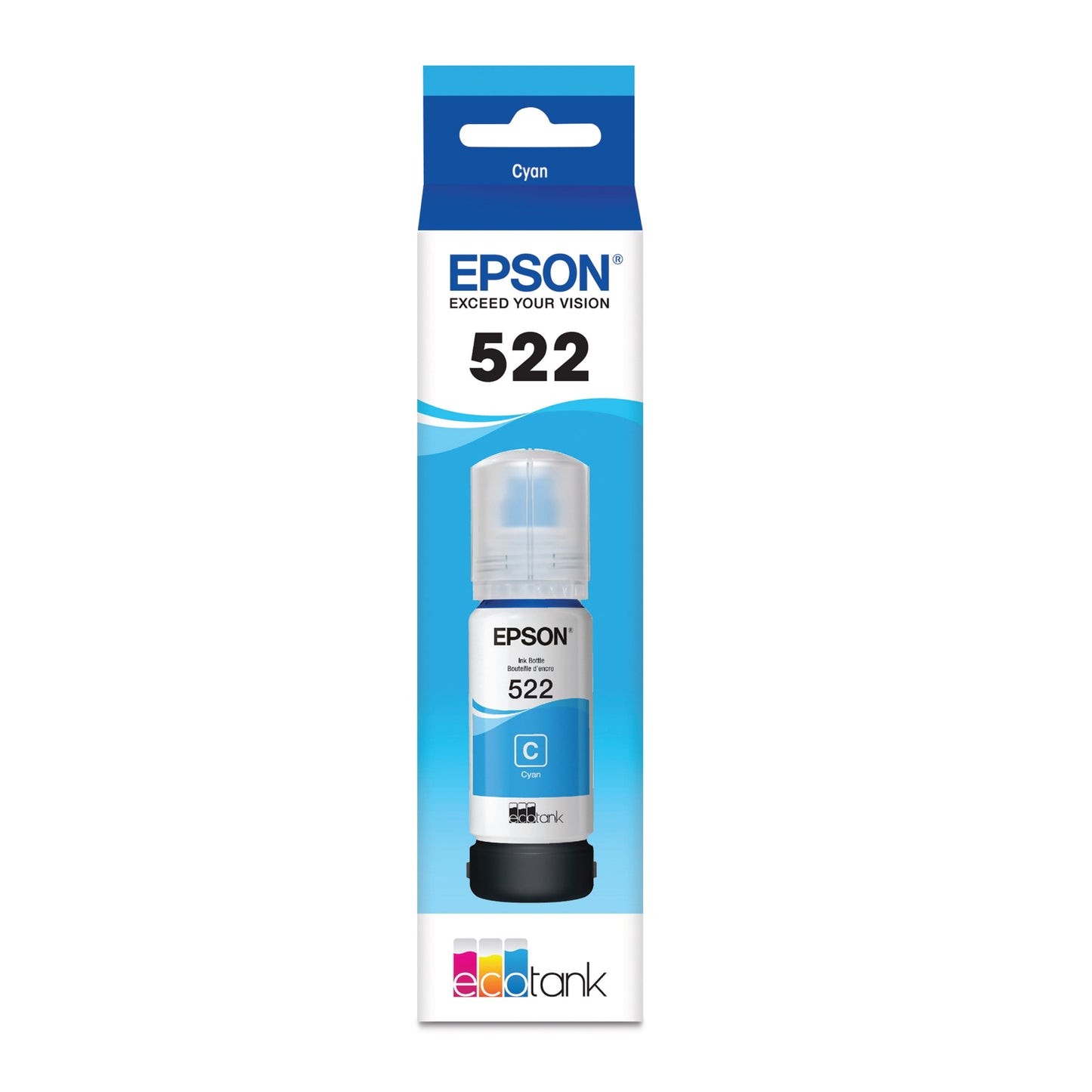 Epson 522C EcoTank Refill Pigment Ink Cyan