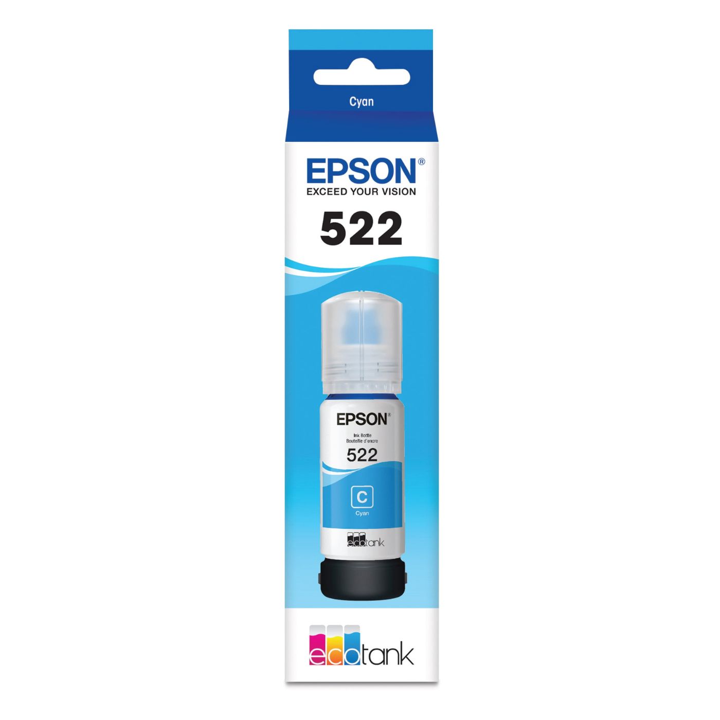 Epson 522C EcoTank Refill Pigment Ink Cyan