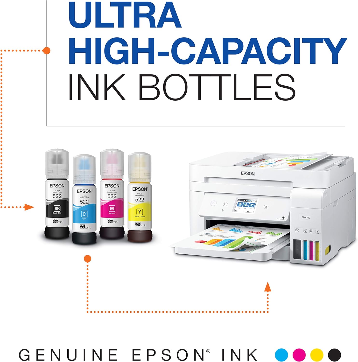 Epson 522 EcoTank Refill Pigment Ink