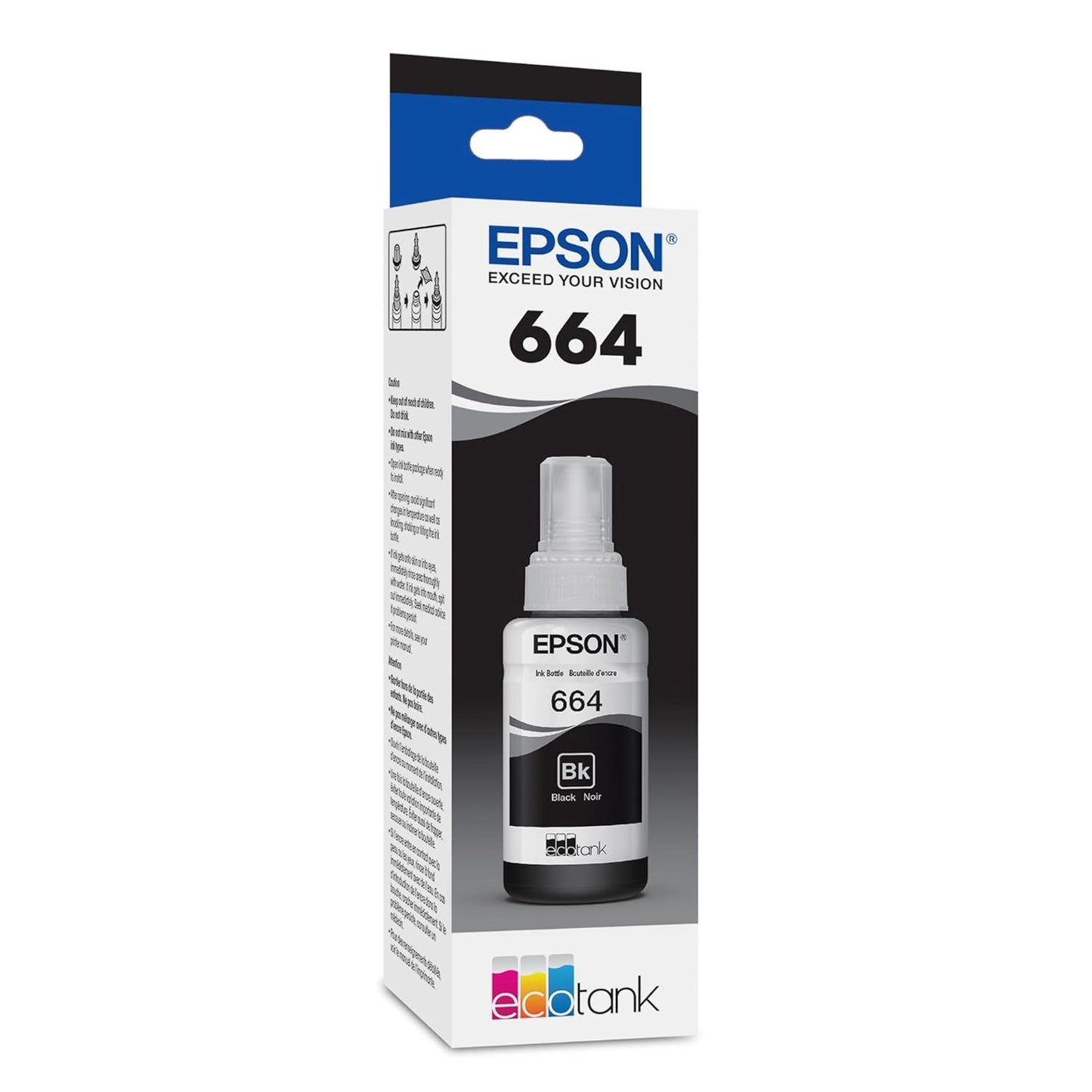 Epson T664 Eco Tank Pigment Ink Black
