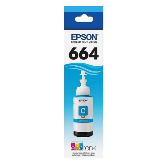 Epson T664 Eco Tank Pigment Ink Cyan