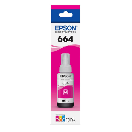 Epson T664 Eco Tank Pigment Ink Magenta