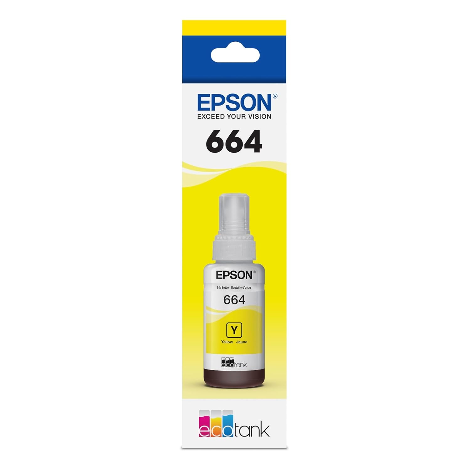 Epson T664 Eco Tank Pigment Ink Yellow