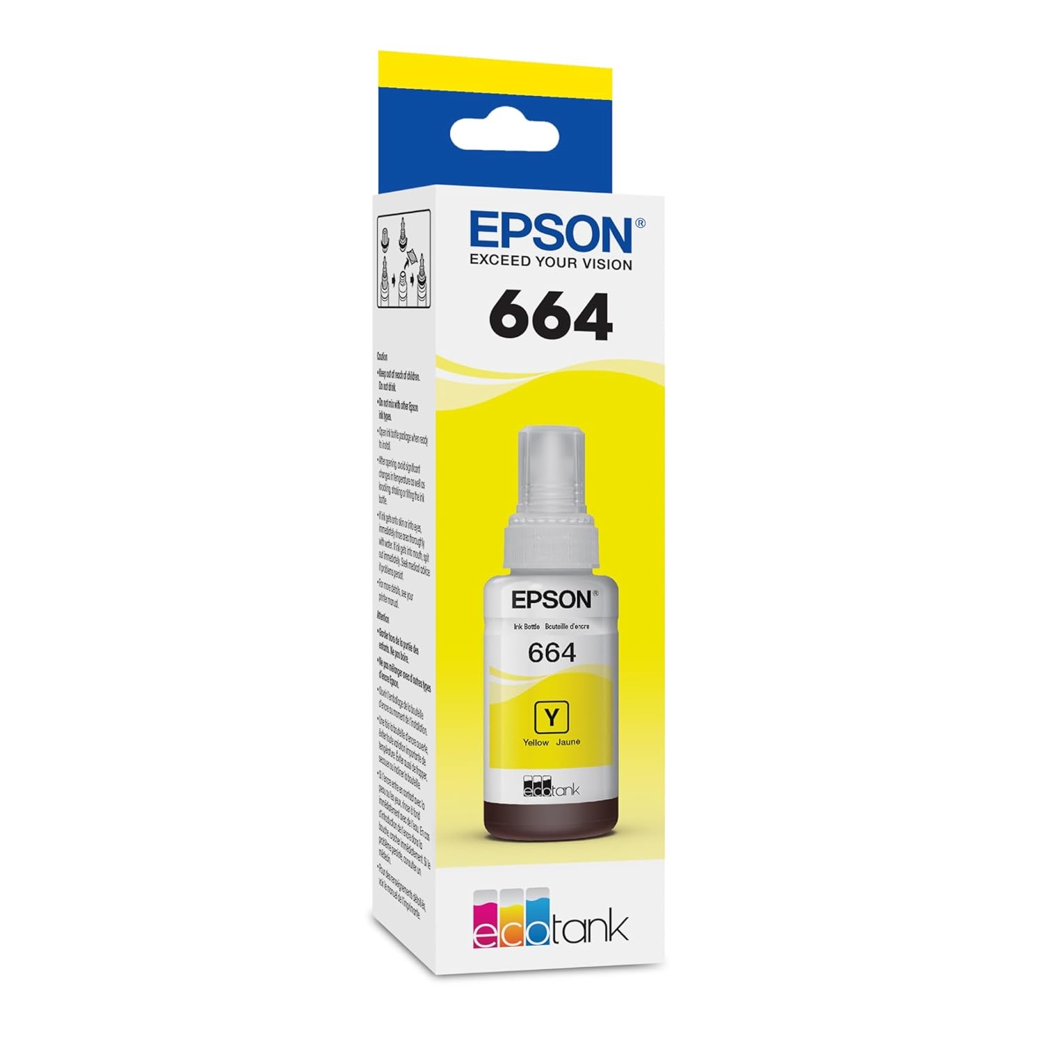 Epson T664 Eco Tank Pigment Ink Yellow