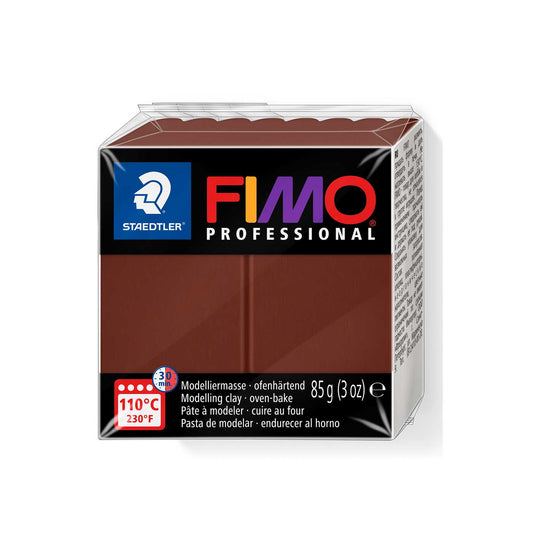 FIMO Professional Modelling Clay 8004 Oven Bake 85g Chocolate