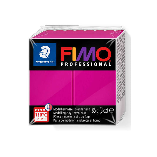 FIMO Professional Modelling Clay 8004 Oven Bake 85g True Magenta