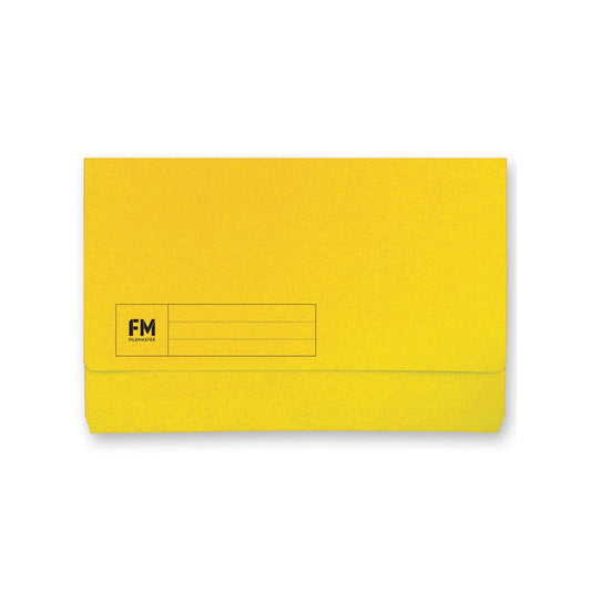 FM Document Wallet Foolscap Yellow