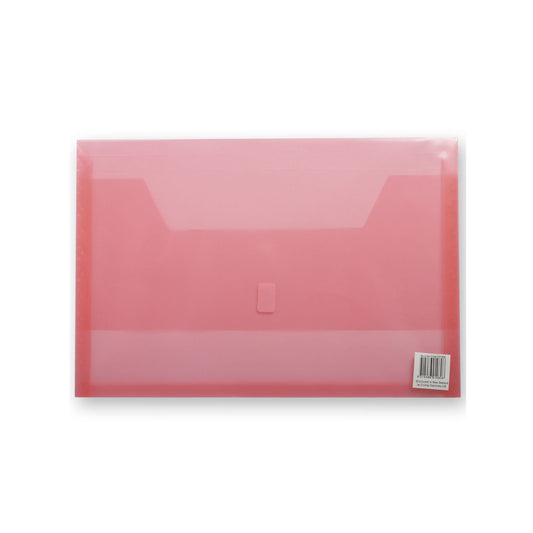 FM Polywally Document Wallet Transparent Red