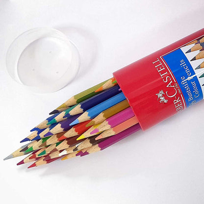Faber-Castell Classic Coloured Pencils Full Length Tin Tube of 36