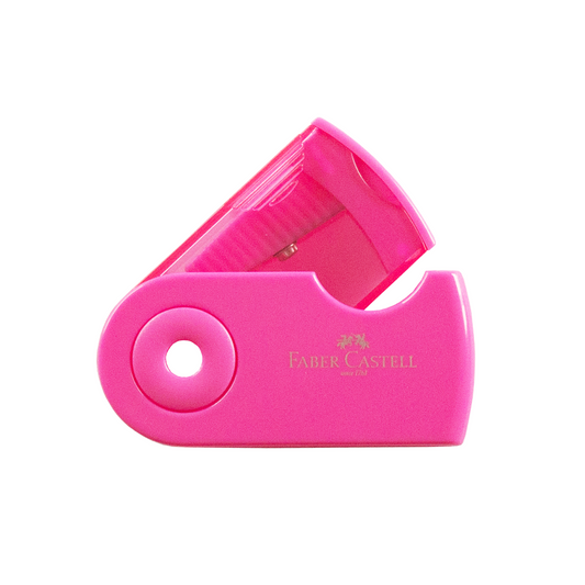 Faber-Castell Pencil Sharpener Fan Shape Single Hole Pink
