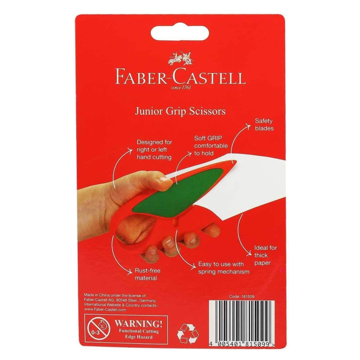 Faber-Castell Junior Grip Childsafe Safety Scissors