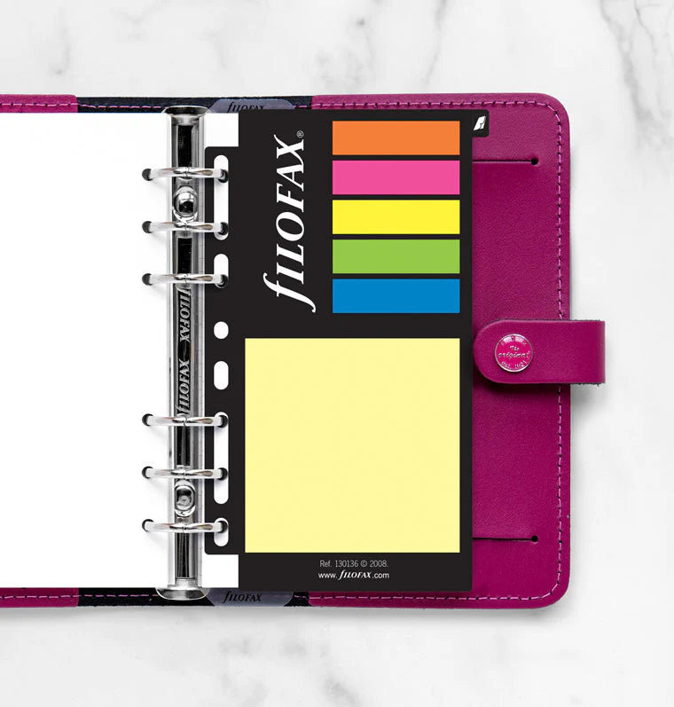 Filofax Sticky Notes Refill Personal Assorted Large 170mm x 95mm