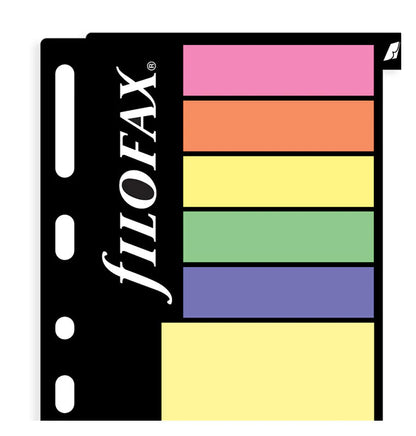 Filofax Sticky Notes Refill Personal Assorted Large 170mm x 95mm
