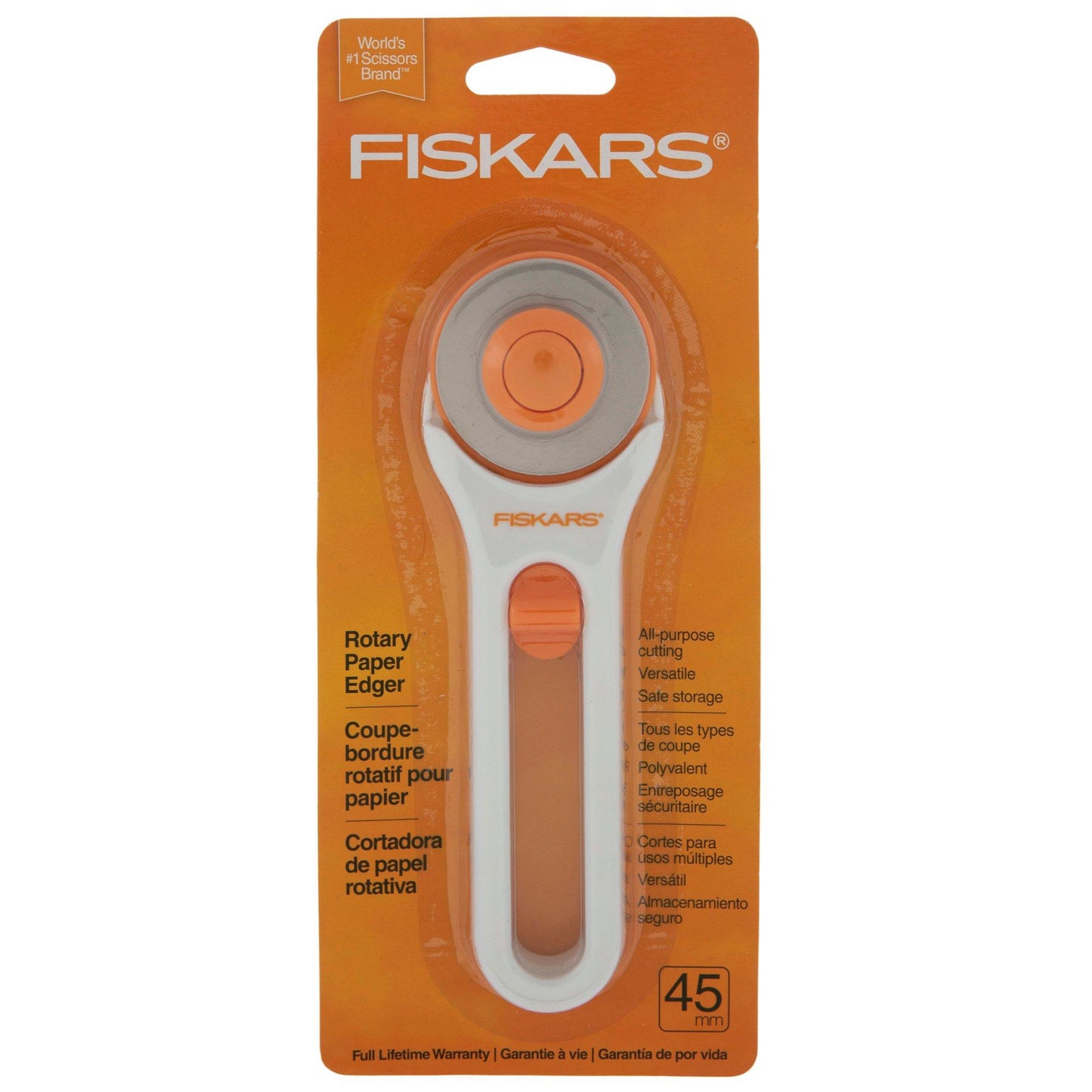 Fiskars Rotary Paper Edger Steel with Guard 45mm