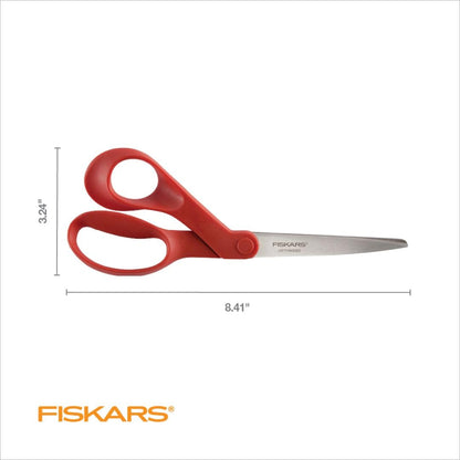 Fiscars Scissors All Purpose Left-Handed 203mm Red