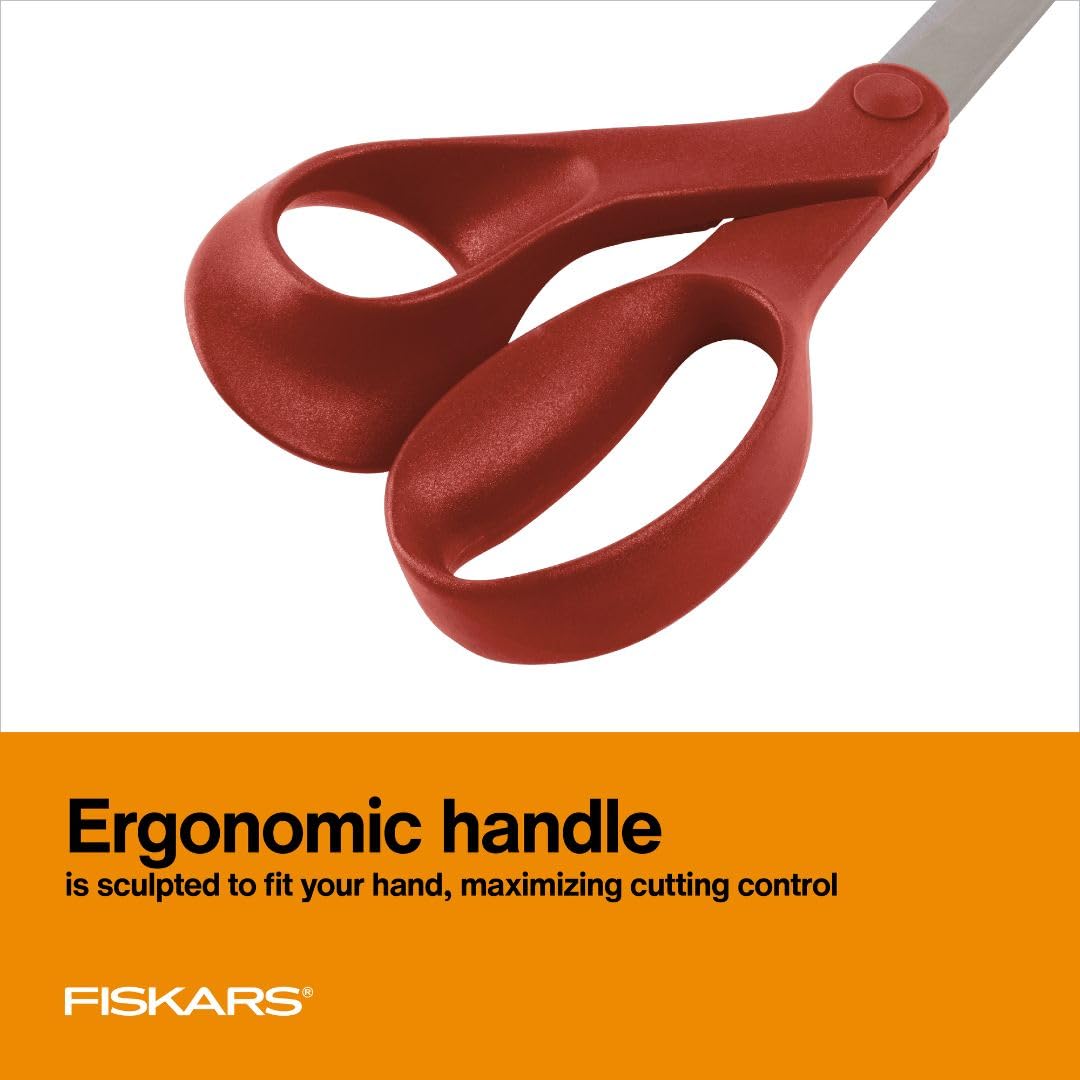 Fiscars Scissors All Purpose Left-Handed 203mm Red