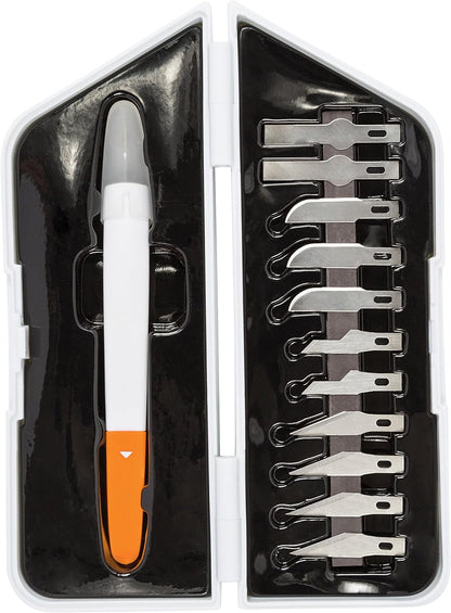 Fiskars Precision Cutting & Carving Set Medium Duty 12 Blades