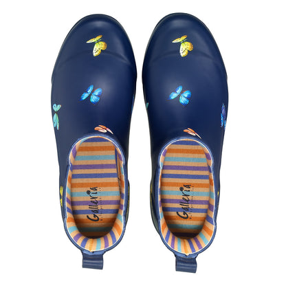 Galleria Women's Premium Chelsea Gumboots Butterfly Size 7 to 11