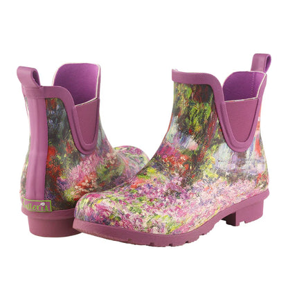 Galleria Women's Premium Chelsea Gumboots Monet Garden Size 7 to 11