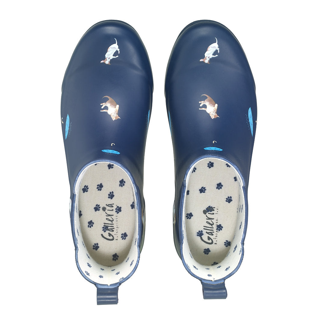 Galleria Women's Premium Gumboots Chelsea Cats and Dogs Size 7 to 11
