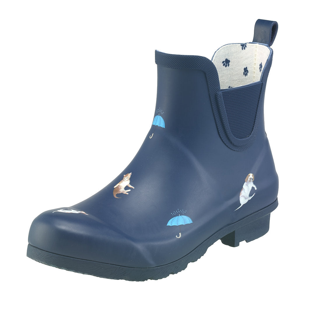 Galleria Women's Premium Gumboots Chelsea Cats and Dogs Size 7 to 11