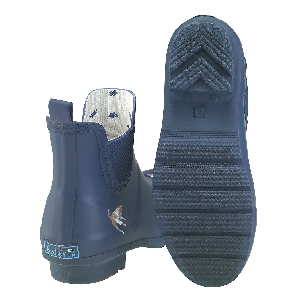 Galleria Women's Premium Gumboots Chelsea Cats and Dogs Size 7 to 11