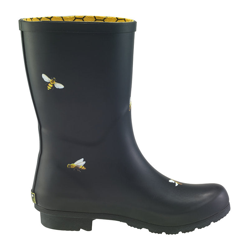 Galleria Women's Premium Mid-Calf Gumboots Bees Size 7 to 11