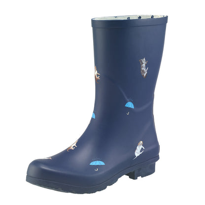 Galleria Women's Premium Mid-Calf Gumboots Cats & Dogs Size 7 to 11