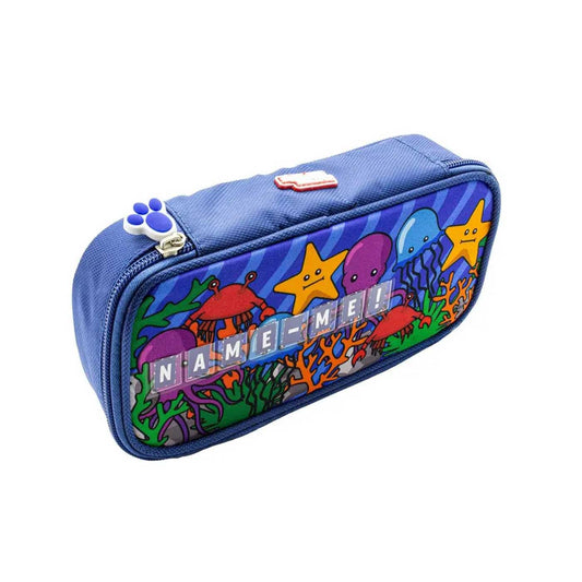 Glitter Critter Pencil Case NameMe! 8 Letter Slots Ocean