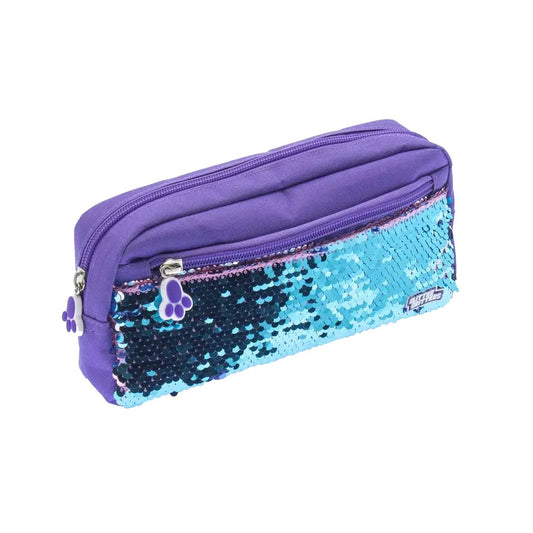 Glitter Critters Sequin Pencil Case Pat Me! 23x4x10cm Purple