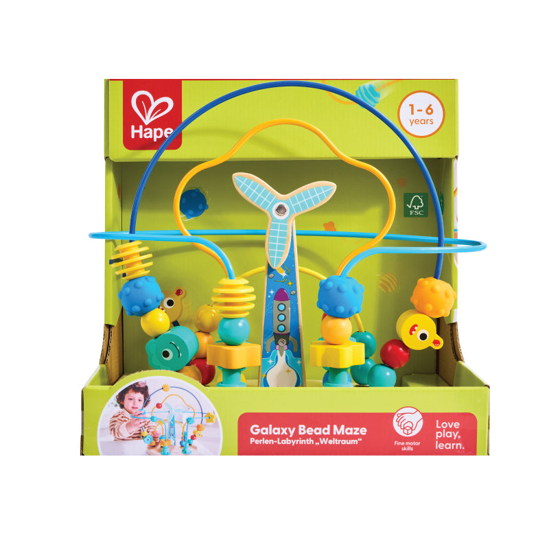 Hape Galaxy Bead Maze | Space-Themed Educational Activity Toy for Kids