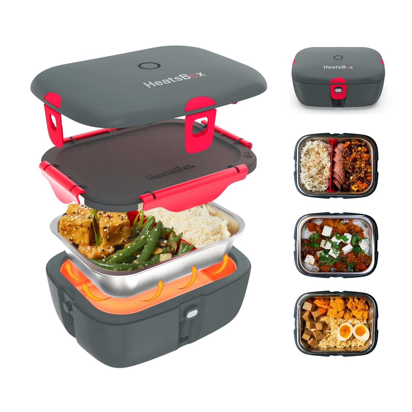HeatsBox GO – Portable Battery-Powered Smart Heating Lunchbox