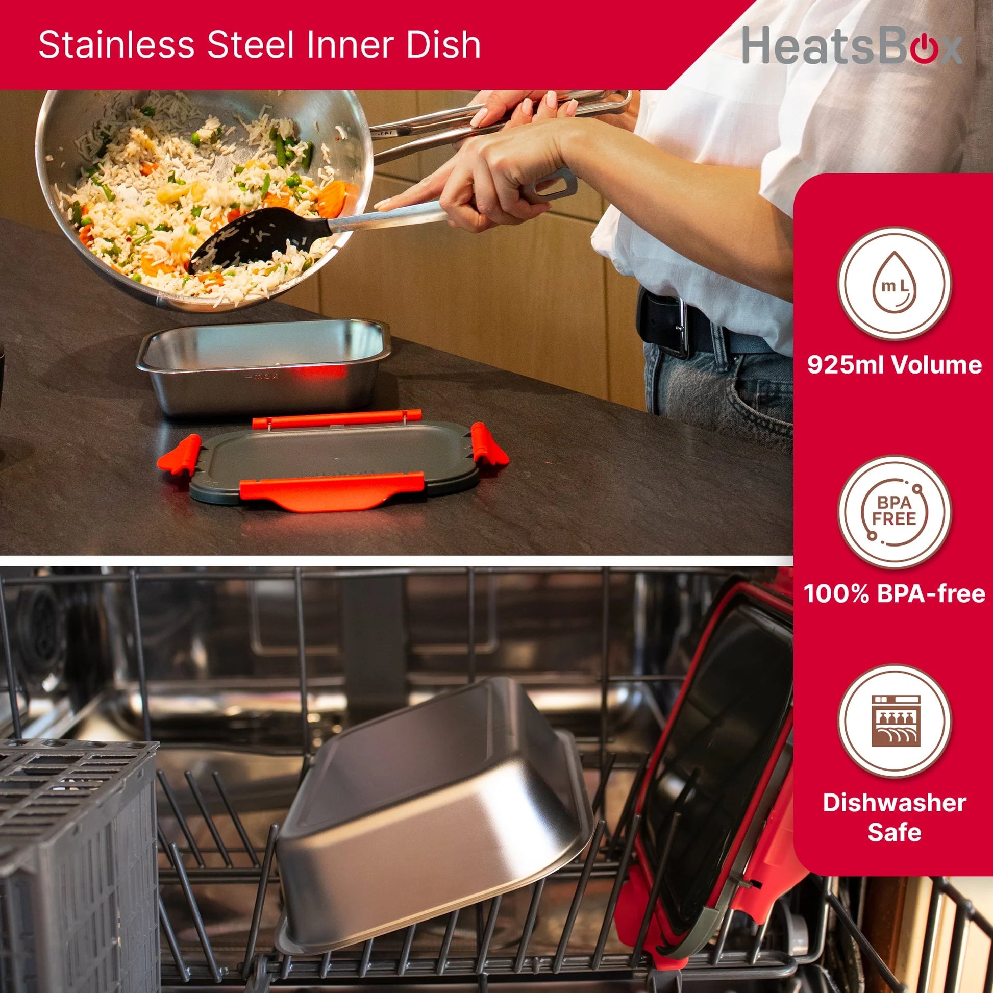 HeatsBox STYLE+ Portable Smart Heating Lunchbox – Fresh Hot Meals Anywhere