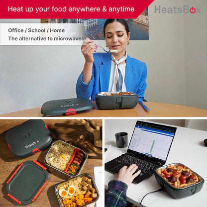 HeatsBox STYLE+ Portable Smart Heating Lunchbox – Fresh Hot Meals Anywhere