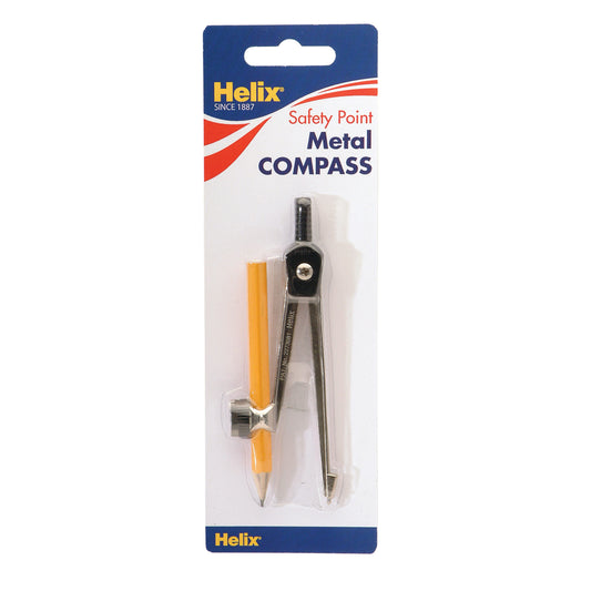 Helix Compass with Safety Point with Pencil Metal