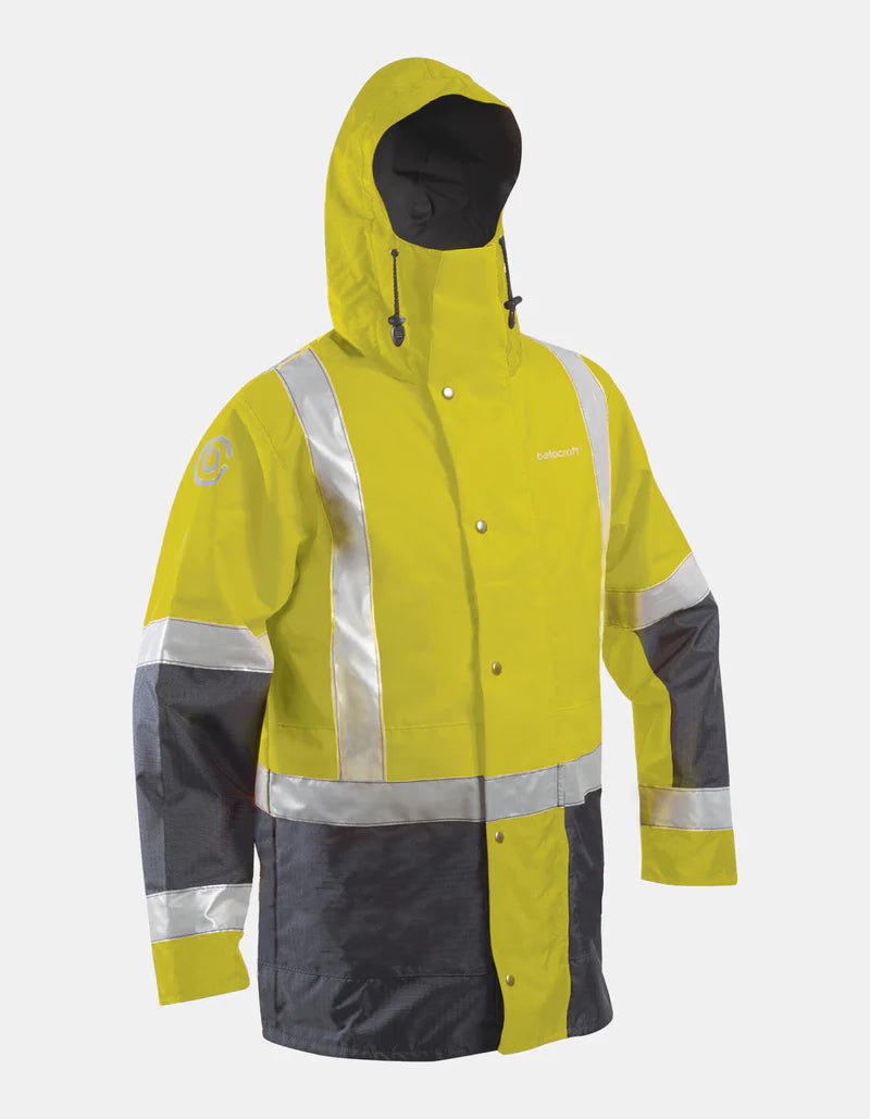 ISO940 Ranger Parka Lime – Hi-Viz Waterproof Jacket for NZ Wet Winter Weather