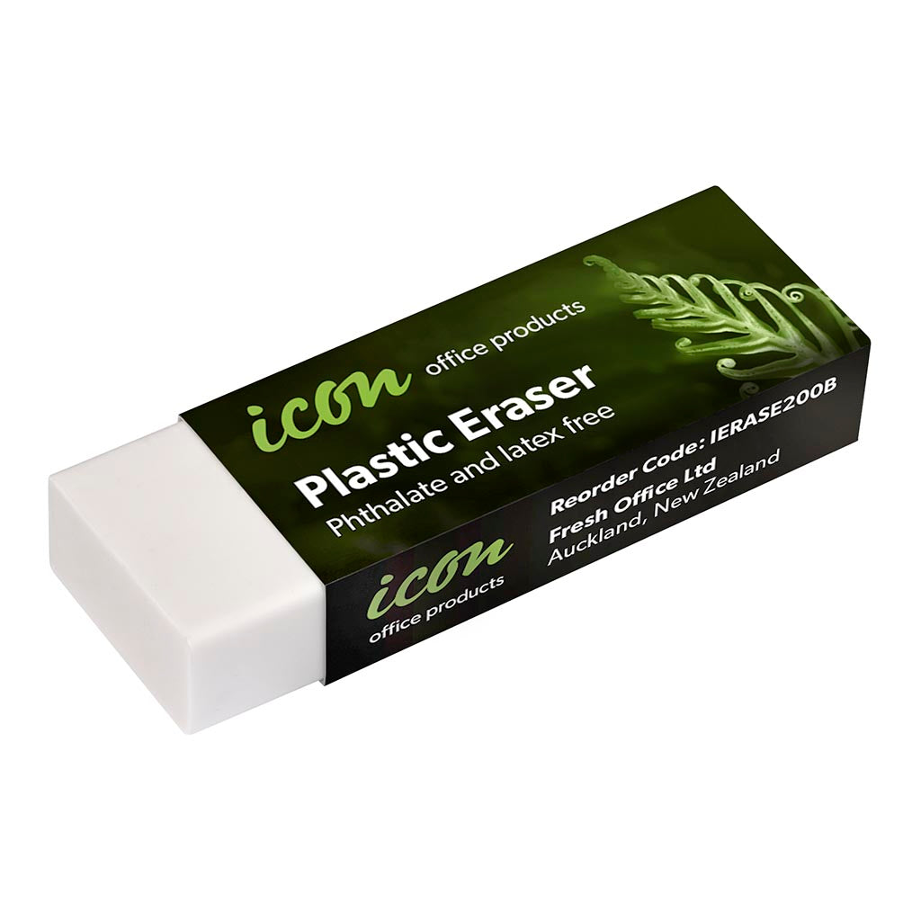 Icon Pencil Eraser with Sleeve 60mm x 21mm x 11mm