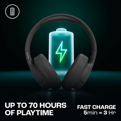 JBL T770NC-B Wireless Over-Ear Noise Cancelling Headphones Black