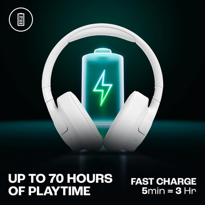 JBL T770NC-B Wireless Over-Ear Noise Cancelling Headphones White