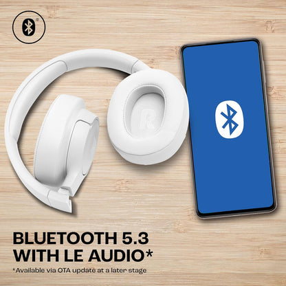 JBL T770NC-B Wireless Over-Ear Noise Cancelling Headphones White