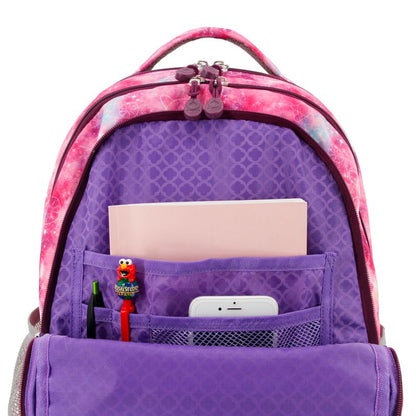 J World Cornelia Laptop Backpack Purple Galaxy