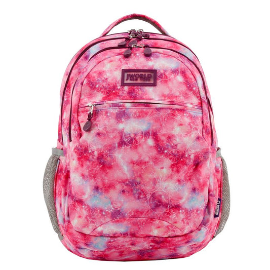 J World Cornelia Laptop Backpack Purple Galaxy