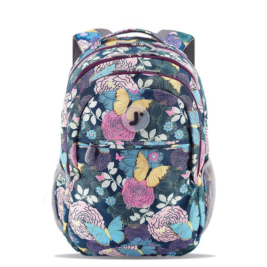 J World Cornelia Laptop Backpack Purple Secret Garden