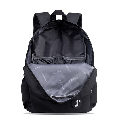 J World New York Classic Students Backpack 23.5L Black