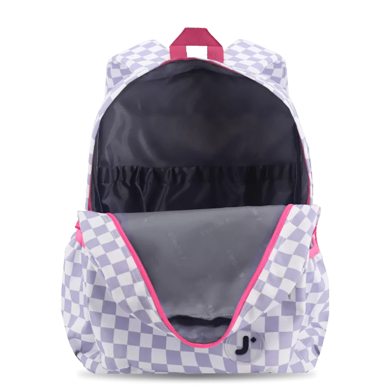 J World Oz Daypack Backpack 25L Lavender Check
