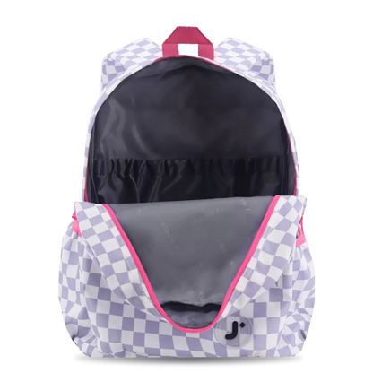 J World Oz Daypack Backpack 25L Lavender Check