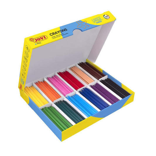 Jovi Crayons Plastic 12 Shades Pack of 300